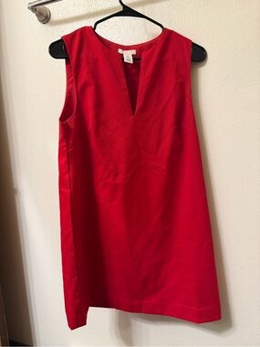 H&M Red Sleeveless Shift Dress